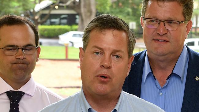 Opposition Leader Tim Nicholls during a media conference this week. Picture; Bradley Kanaris/AAP