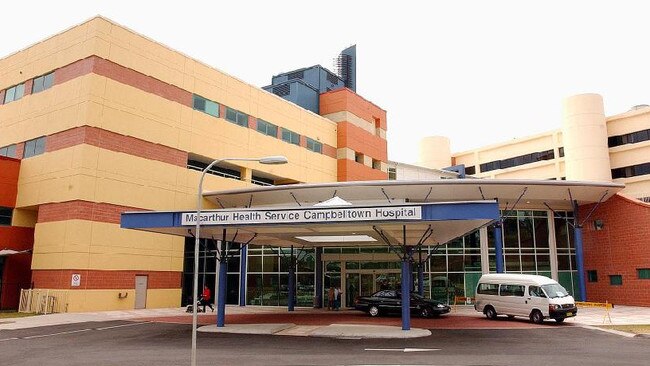 Campbelltown Hospital where the woman underwent a minor procedure.