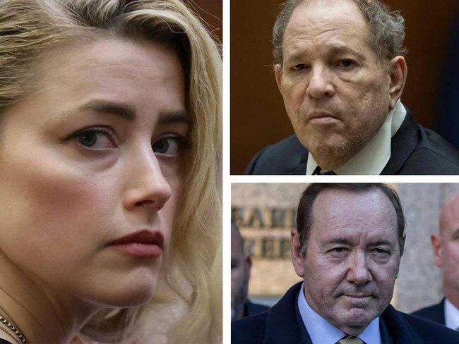 Amber Heard, Harvey Weinstein and Kevin Spacey.