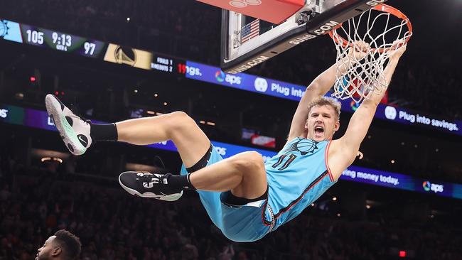 Jock Landale has landed a bumper contract with the Houston Rockets. Picture: Christian Petersen/Getty Images