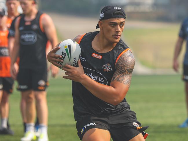 Wests Tigers youngster Tommy Talau. Credit: Dan Talintyre