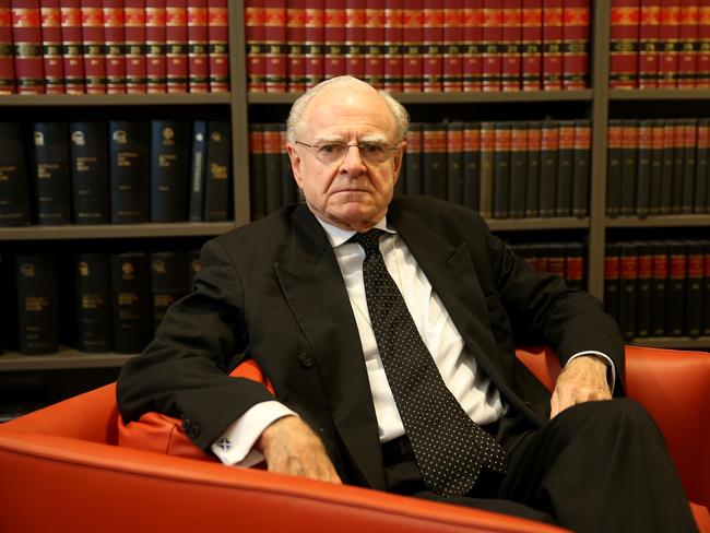 Neil Brown QC in his Melbourne chambers. He was with David Eastman when Mr Eastman met top AFP cop Colin Winchester.