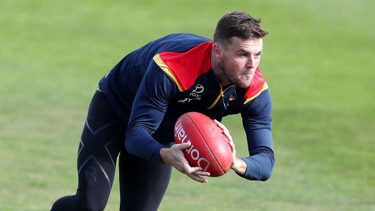 Crow Brad Crouch is eligible for free agency at season’s end. Picture: Sarah Reed
