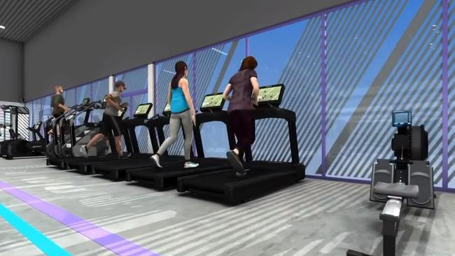 Treadmills, rowing machines and other aerobic facilities will be included in Anytime Fitness’ new location at the Northern Beaches