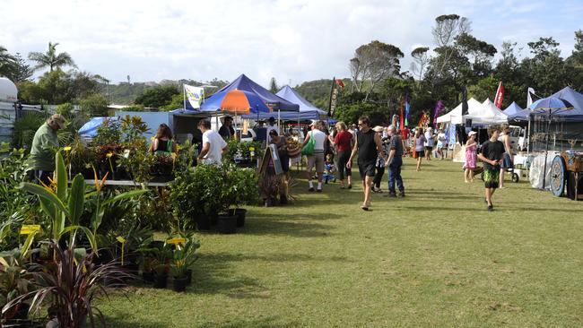 The Lennox Head markets at Williams Reserve on sunday. Photo Jay Cronan / The Northern Star