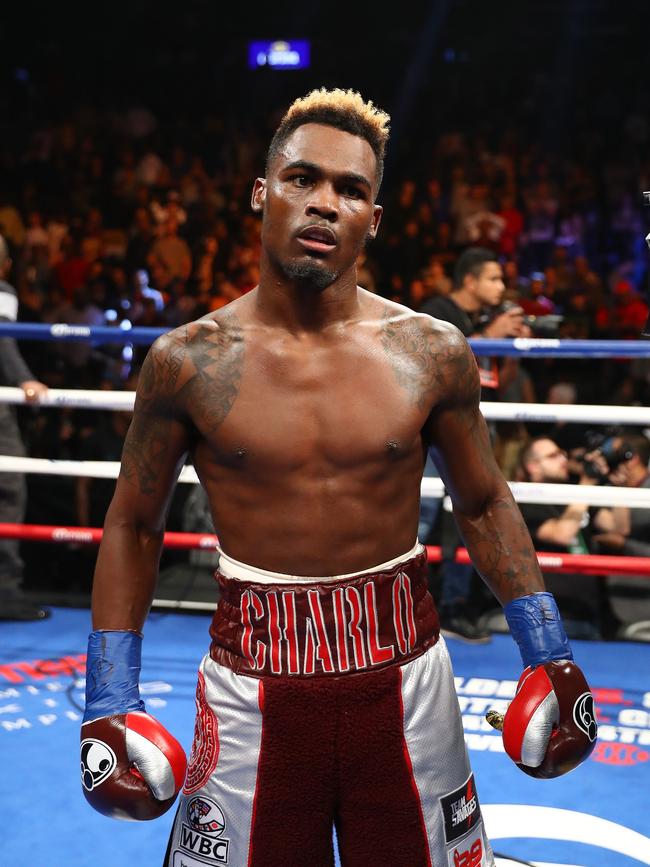 Jermell Charlo questioned Catano’s injury claims. Picture: Al Bello/Getty Images/AFP