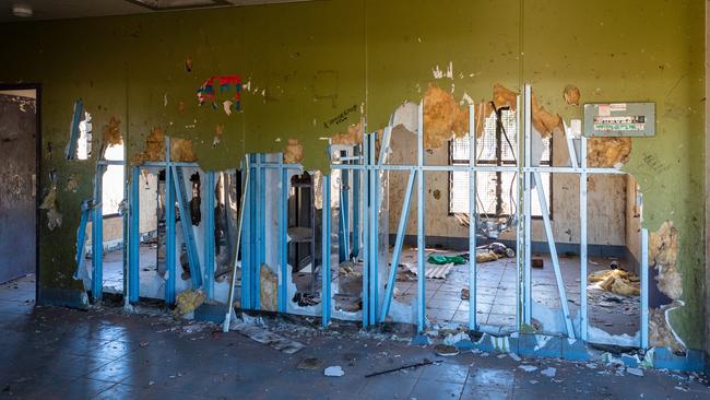 Damaged housing in Wadeye, NT. This property is understood to have been damaged in connection with a family/gang dispute about two years ago.