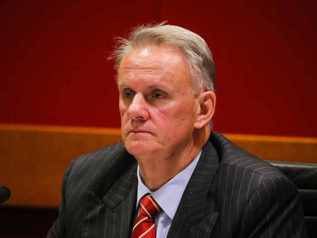 SYDNEY, AUSTRALIA - Newswire Photos August 23, 2022: Chair Mark Latham is seen during Budget Estimates for Education inside NSW Parliament in Sydney. Picture: Gaye Gerard / NCA Newswire