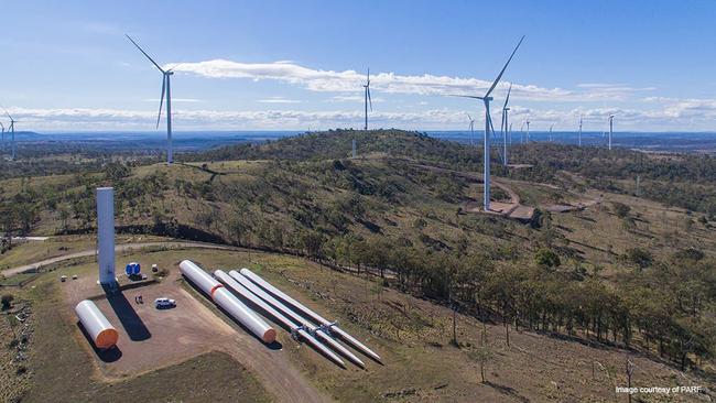 Coopers Gap Wind Farm near Kingaroy. Photo: AGL