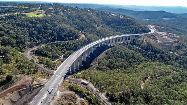 NEARLY DONE: Nexus Infrastructure released this image of the Toowoomba Bypass viaduct on Friday, as it nears completion. Picture: Nexus TSRC