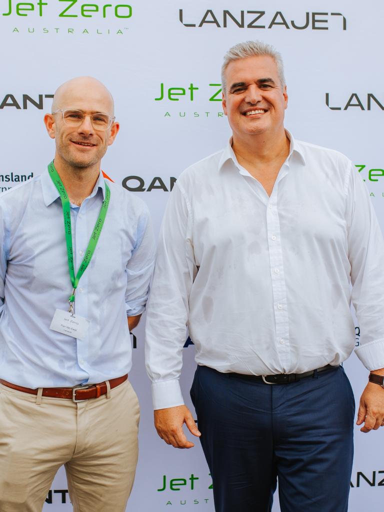 Flyn van Ewijk from LanzaJet and Ed Mason from Jet Zero Australia.