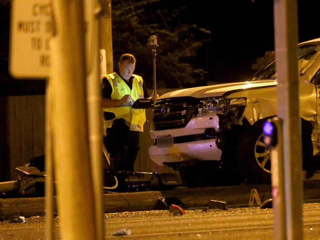 The stolen Landcruiser the teen was driving. Photo Steve Pohlner