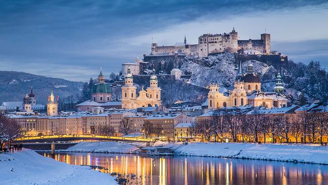 In December, the Austrian city of Salzburg is icing-sugar pretty under a blanket of snow. Picture: iStock.