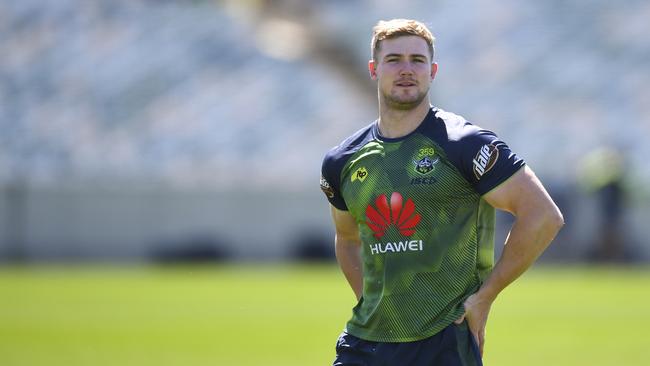 Hudson Young of the Canberra Raiders. Brother Jayden has been cleared of 11 charges of assault and property damage.