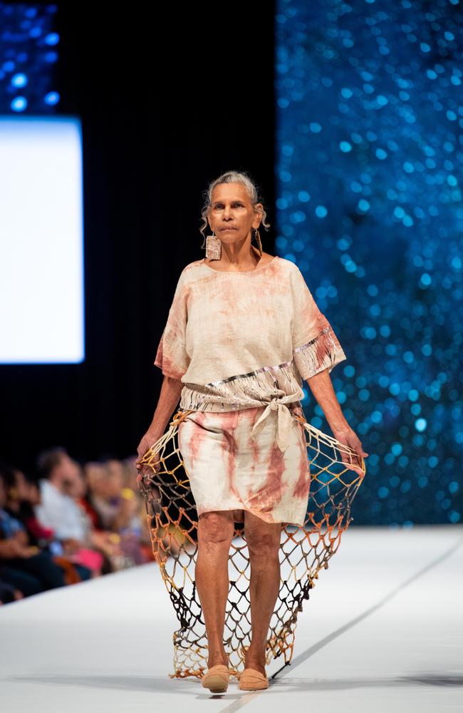 2024 Country to Couture at the Darwin Convention Centre showcases hand-designed First Nations fashion. Picture: Pema Tamang Pakhrin