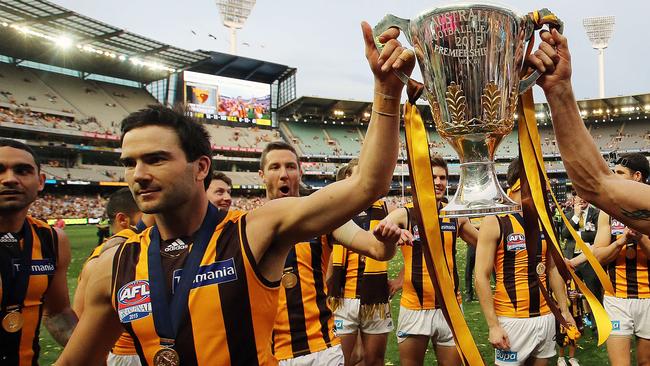 Jordan Lewis played in four premierships at Hawthorn. Picture: Alex Coppel