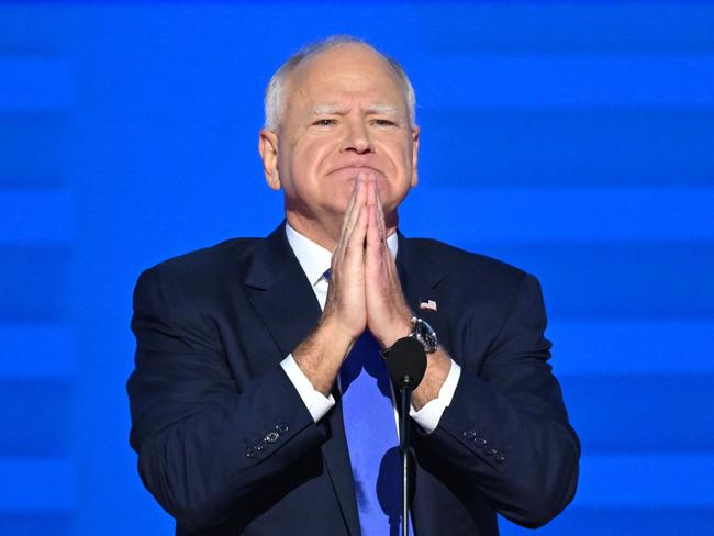 Minnesota Governor and Democratic vice presidential candidate Tim Walz. Picture: AFP