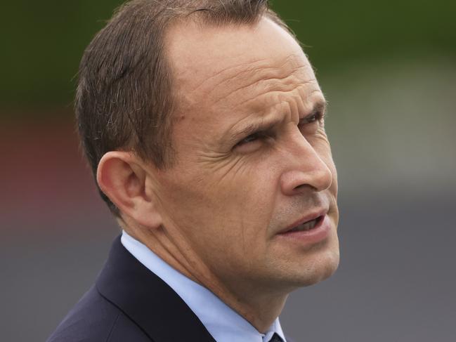 SYDNEY, AUSTRALIA - DECEMBER 19:  Chris Waller looks on after winning race 6 The Ranvet Handicap with Saigon during Sydney Racing at Royal Randwick Racecourse on December 19, 2020 in Sydney, Australia. (Photo by Mark Evans/Getty Images)