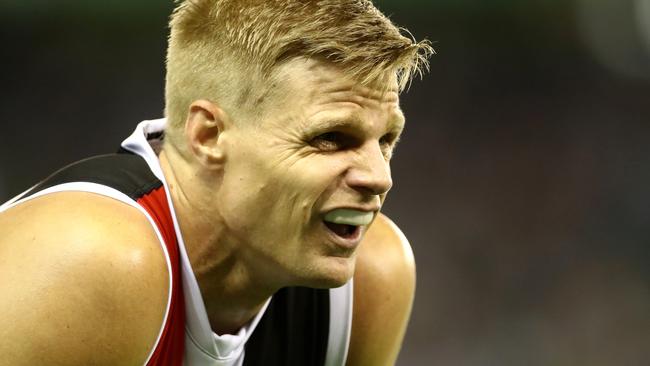 Will Sunday’s game at the MCG be Nick Riewoldt’s last? Picture: Mark Dadswell