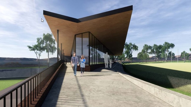 Final designs for the Max Amber Sportsfield clubrooms at Paradise. Picture: Supplied