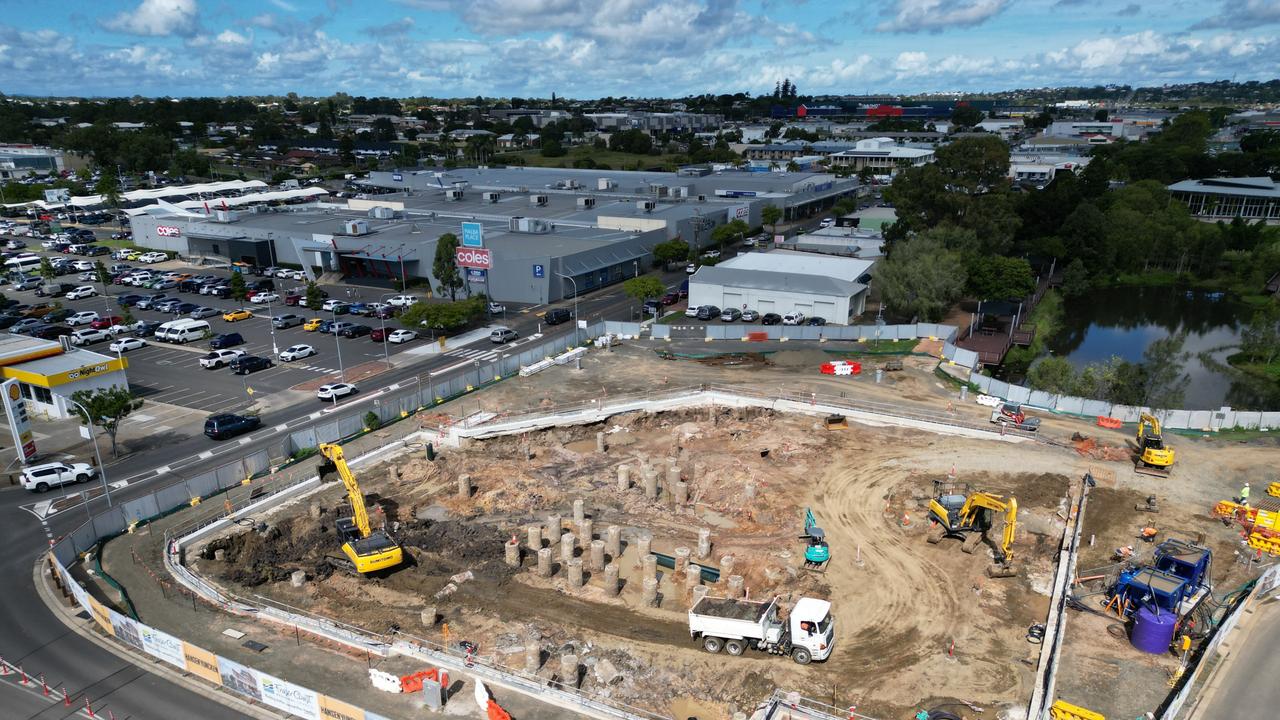 Construction work on Hervey Bayâ&#128;&#153;s new council administration building and community hub has taken its next step, with excavation now underway for the basement car park.