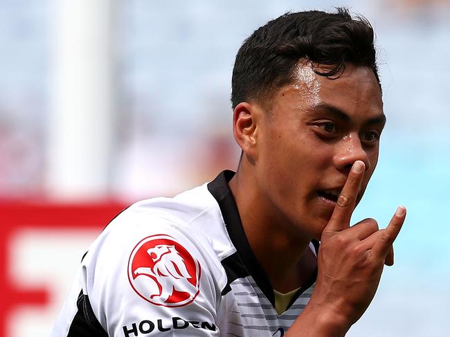 Jarome Luai kept Nathan Cleary on the bench. Picture: Renee McKay/Getty