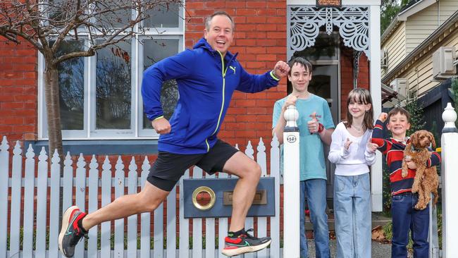 Dan Moylan was among many preparing to run for the Royal Children's Hospital. Picture: Tim Carrafa