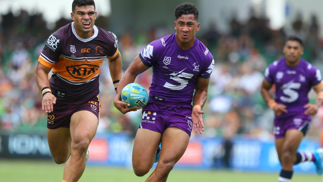 Dean Ieremia could become the latest Victorian to play for Melbourne Storm . (Photo by James Worsfold/Getty Images)