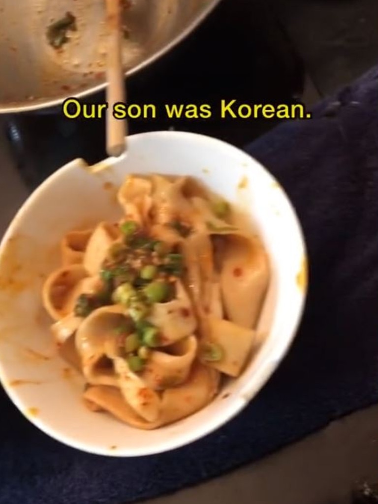 Their son was actually Korean not Chinese. Picture: TikTok