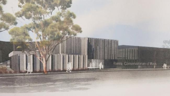 A concept of the Riverina Conservatorium of Music’s new home in Wagga’s cultural precinct. Picture: Supplied