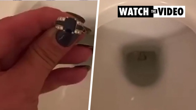 Lisa Oldfield flushes engagement ring down the toilet