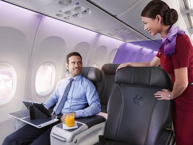 Virgin Australia domestic business class is also included in the sale. Picture: Supplied