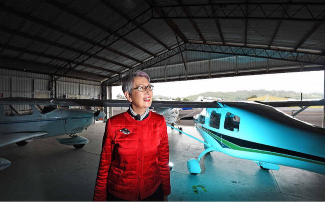 SUPPORT: Lismore mayor Jenny Dowell is proud of the Aero Club which attracts a large number of planes every year. Picture: Marc Stapelberg