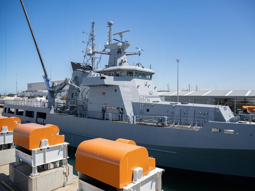 The Osborne Naval Shipyard in South Australia. Picture: NCA NewsWire / Morgan Sette