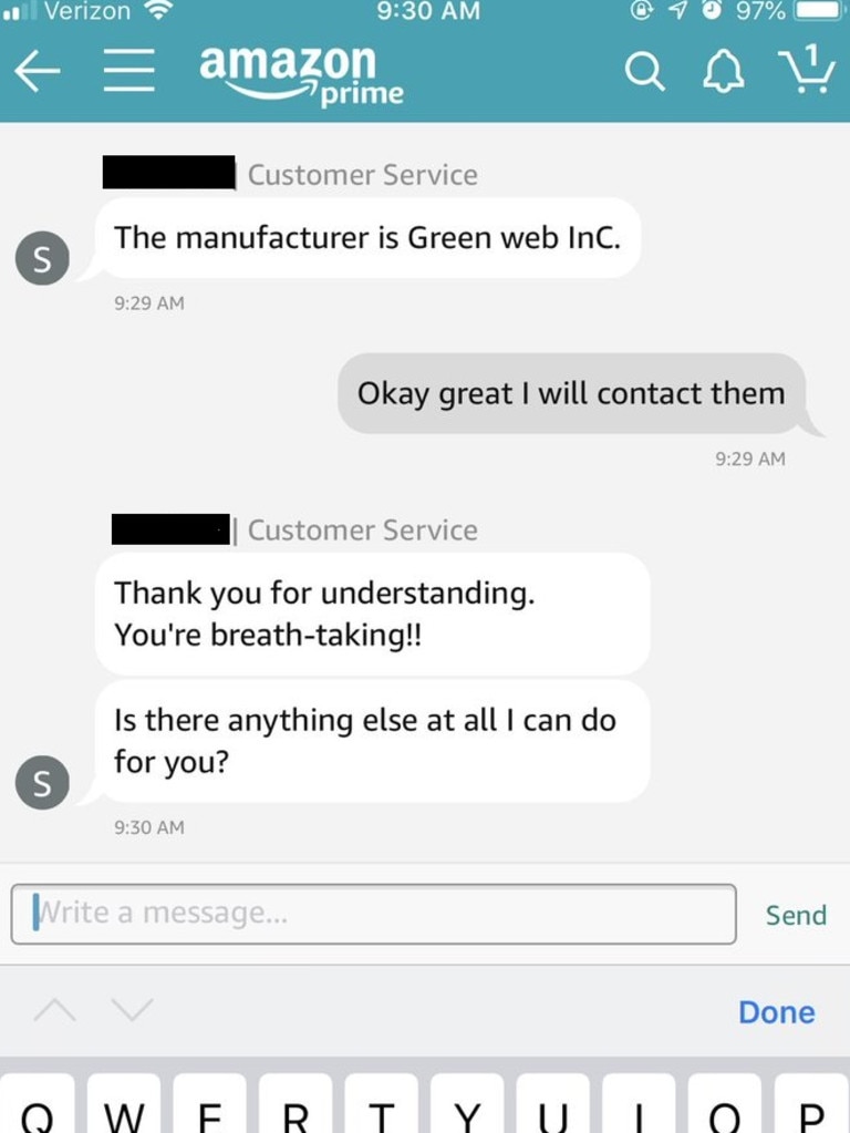 Amazon customer service sends shoppers ‘creepy’ messages | news.com.au