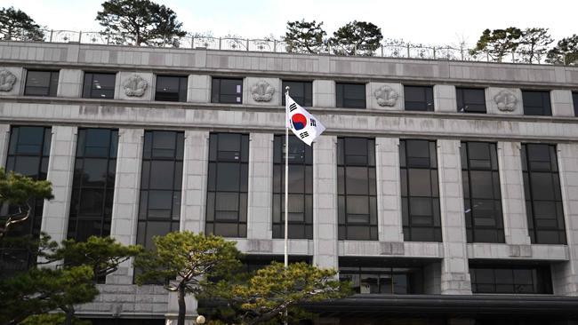 A South Korea flag flutters outside the Constitutional Court building in Seoul on December 16, 2024. Picture: Jung Yeon-je / AFP