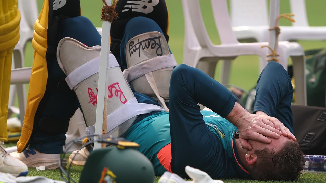 Steve Smith has battled with vertigo – opening the door for Labuschagne to keep his spot. Picture: Getty