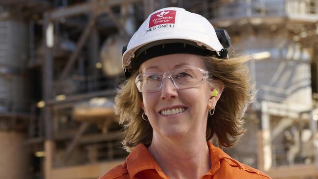 Woodside Energy CEO Meg O'Neill at the Karratha Gas plant.