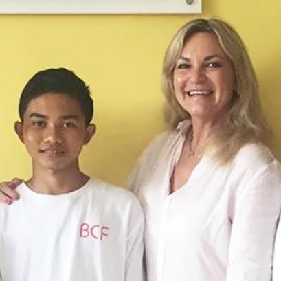 Ariawan and Sandy Bell at Bali Children’s Foundation, Bali.