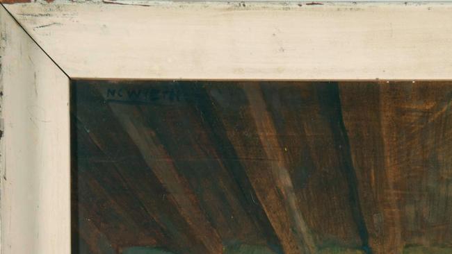 Wyeth's signature is barely visible in the corner of the image. Picture: Bonhams Skinner