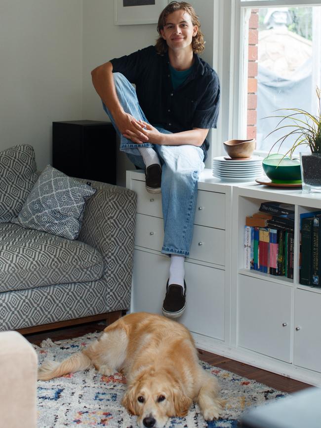 William with his beloved dog, Gus. Pictures: Tim Pascoe