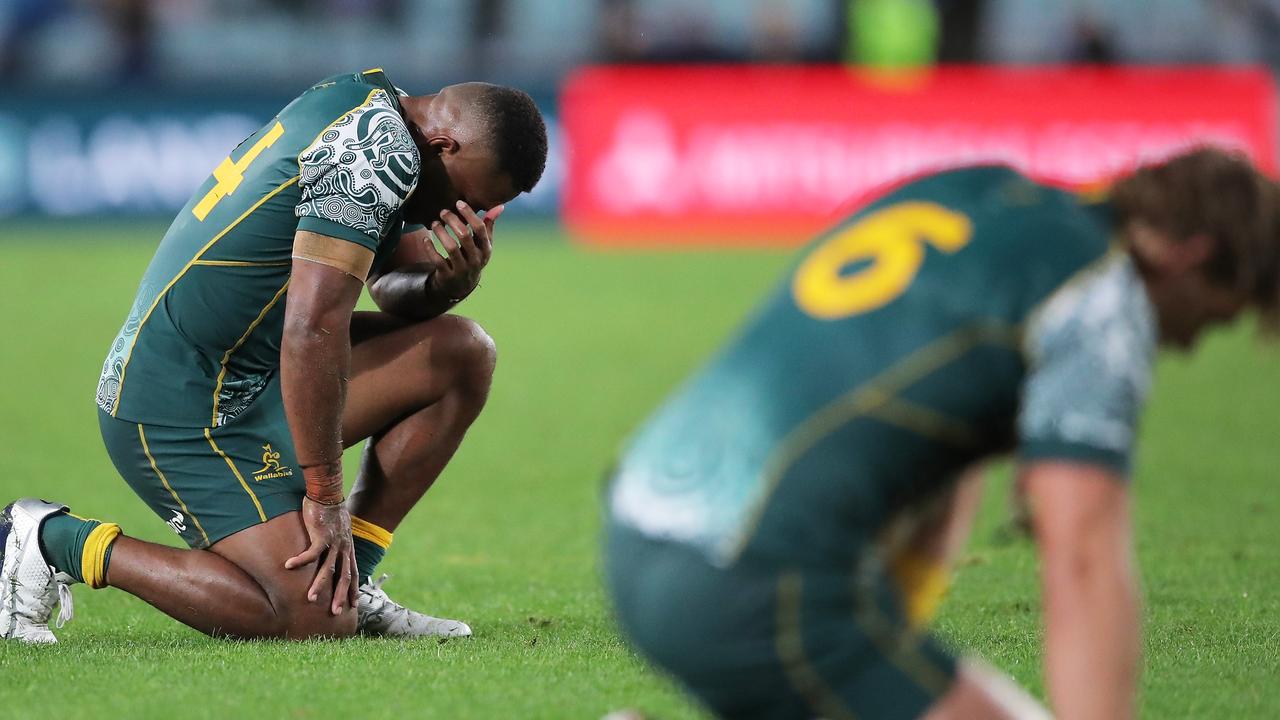 The Wallabies tried but fell to a crushing defeat. (Photo by Matt King/Getty Images)