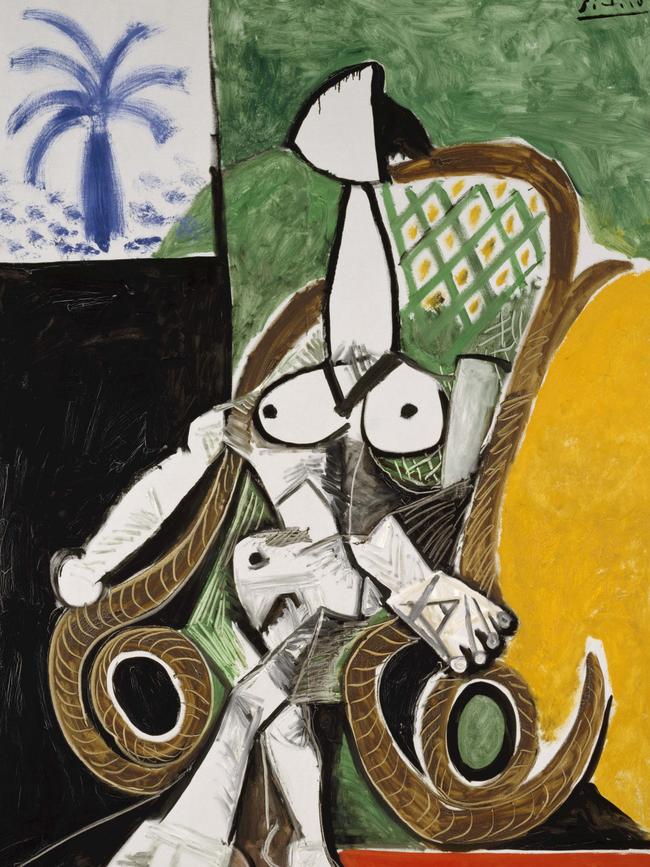 Pablo Picasso’s Nude In A Rocking Chair is recognised as a homage to Matisse: Picture courtesy: Art Gallery Of NSW