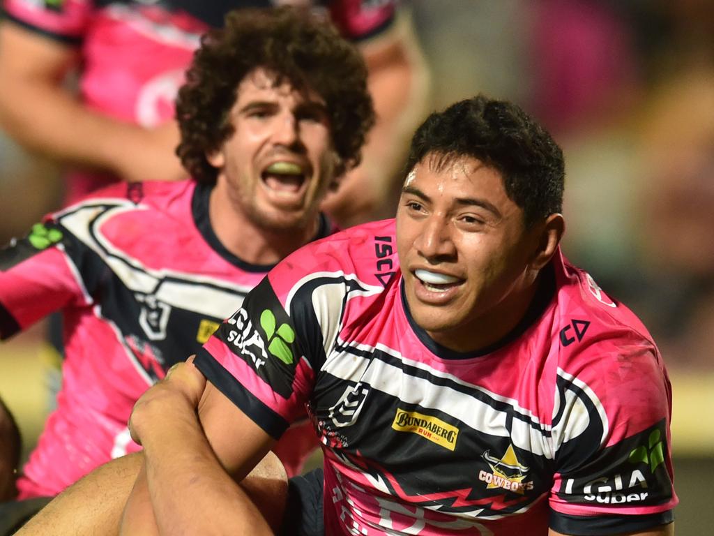 Roar of the crowd: Cowboys Jason Taumalolo lost in emotion of derby glory