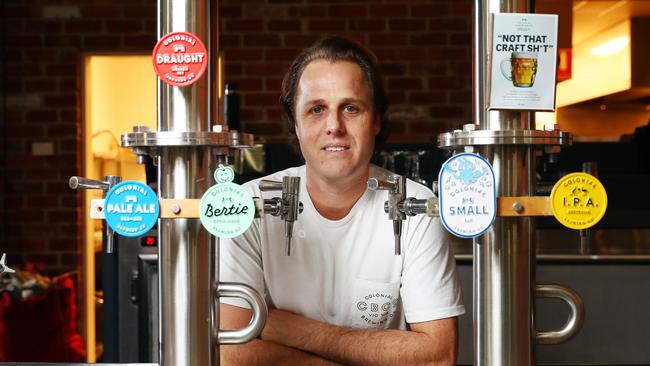 Lawrence Dowd, managing director of Colonial Brewing Co, will consider whether its feasible to change its name. Picture: Aaron Francis