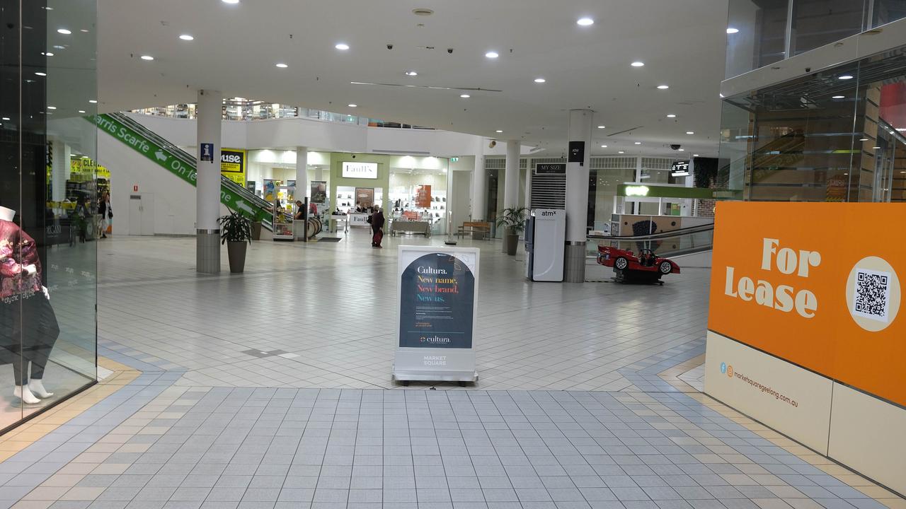 Market Square shopping centre has lost its second tenant in as many days. Picture: Mark Wilson.