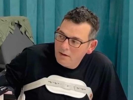 Social media image of Victorian Premier Daniel Andrews. "Good to get out of ICU and settled in new digs.Thanks for all your messages and well wishes. It really means a lot."