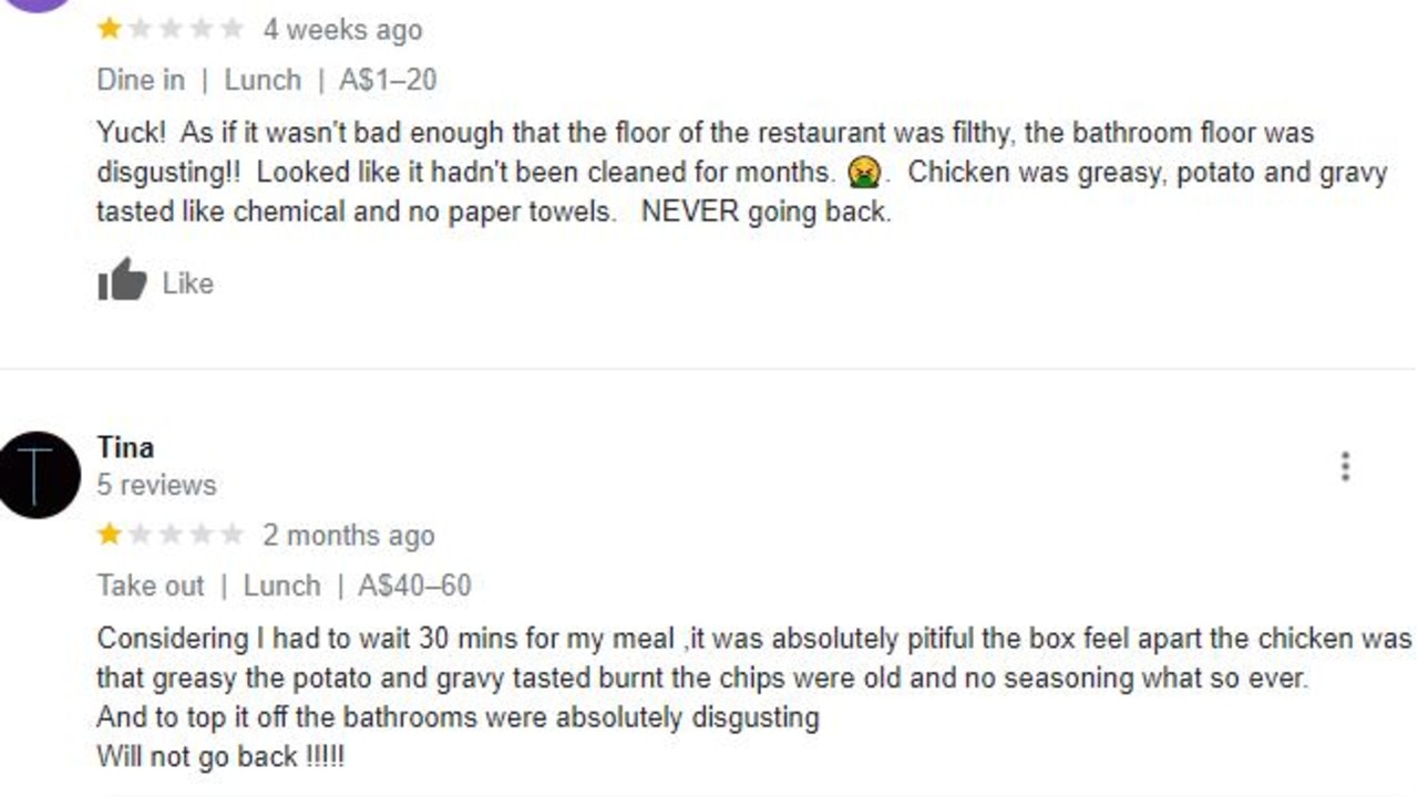 Google reviews for KFC Casino claim customers “will never go back”. Picture: Supplied