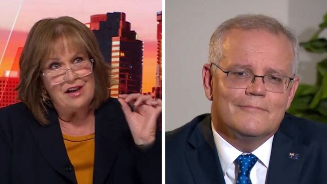 Tracy Grimshaw held nothing back in a fiery interview with Scott Morrison