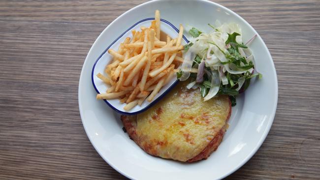 East Brunswick Hotel’s free-range parma. Picture: Andrew Tauber